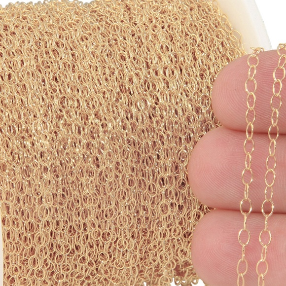 Bulk Jewelry Making Supplies: Gold Plated Chains & Wire, Silver Plated Chains an - Picture 6 of 12